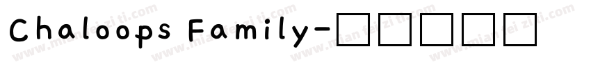 Chaloops Family字体转换